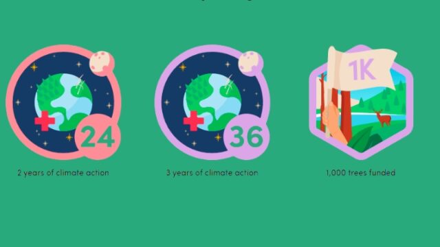 zonkey has now planted 1000 trees, here are our badges awarded by Ecologi